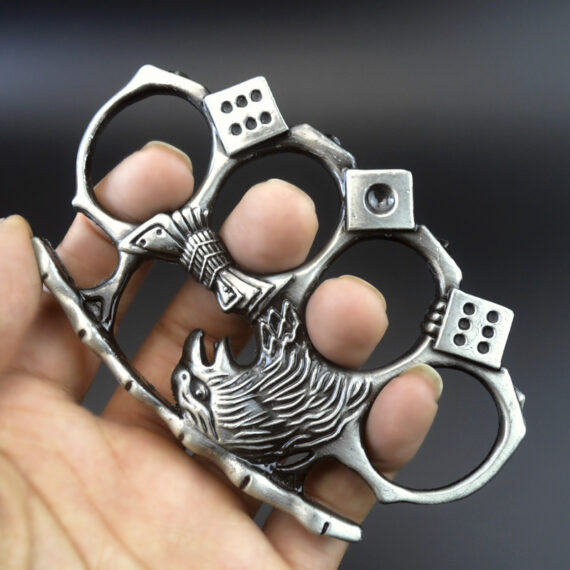 Eagle Dice Brass Knuckles Four-Finger Knuckle Duster EDC
