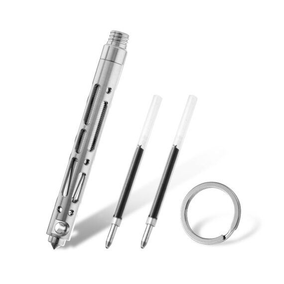 Mini Titanium Alloy Tactical Pen Multifunctional Tungsten Steel Tip Window Breaker Tool Outdoor Self-Defense Pen 3