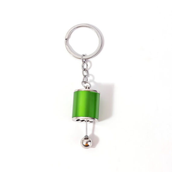 Six-Speed Gear Shift Keychain Manual Transmission Pendant Green
