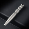 Stone Washed Titanium Alloy EDC Tactical Pen Mini Self-Defense Pen Window Breaker Camping Pen 2