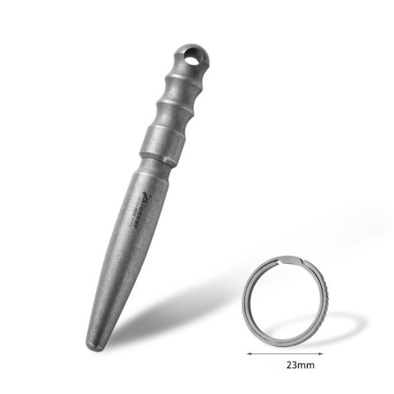 Stone Washed Titanium Alloy EDC Tactical Pen Mini Self-Defense Pen Window Breaker Camping Pen 4