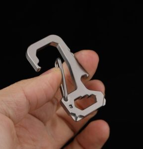Titanium Alloy Multifunctional Keychain Carabiner Product