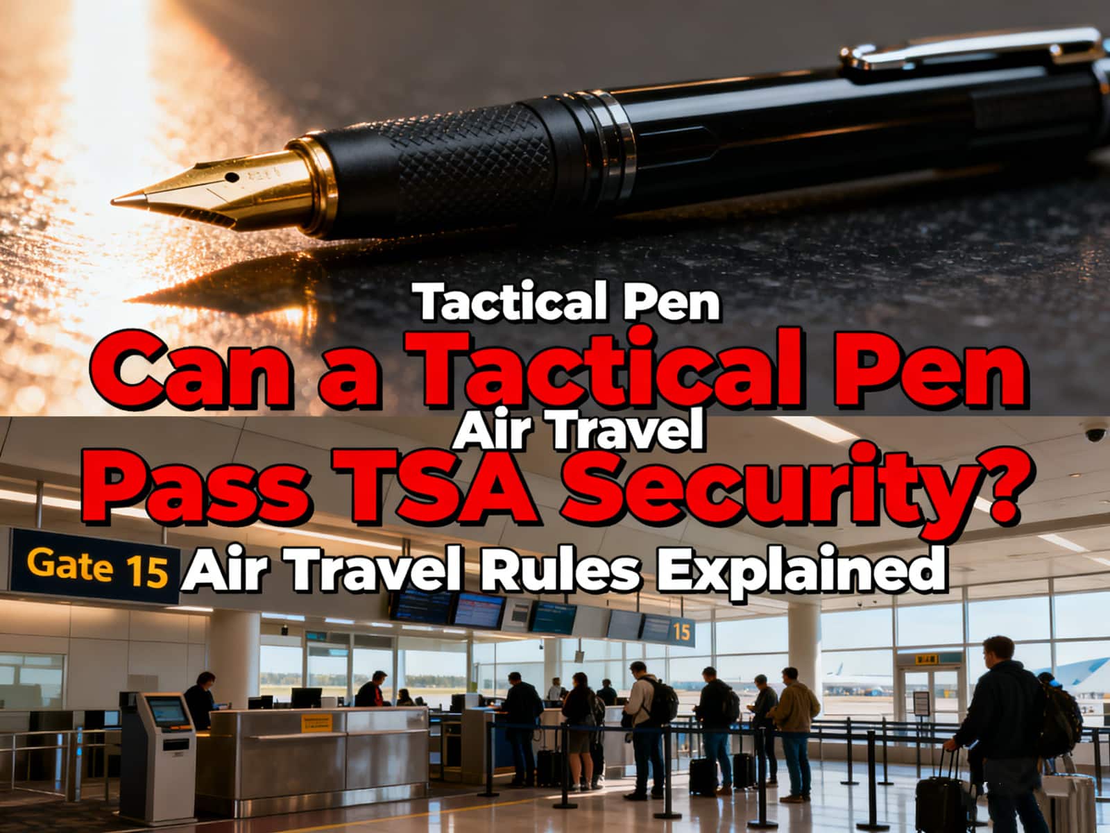 Can a Tactical Pen Pass TSA Security Air Travel Rules Explained