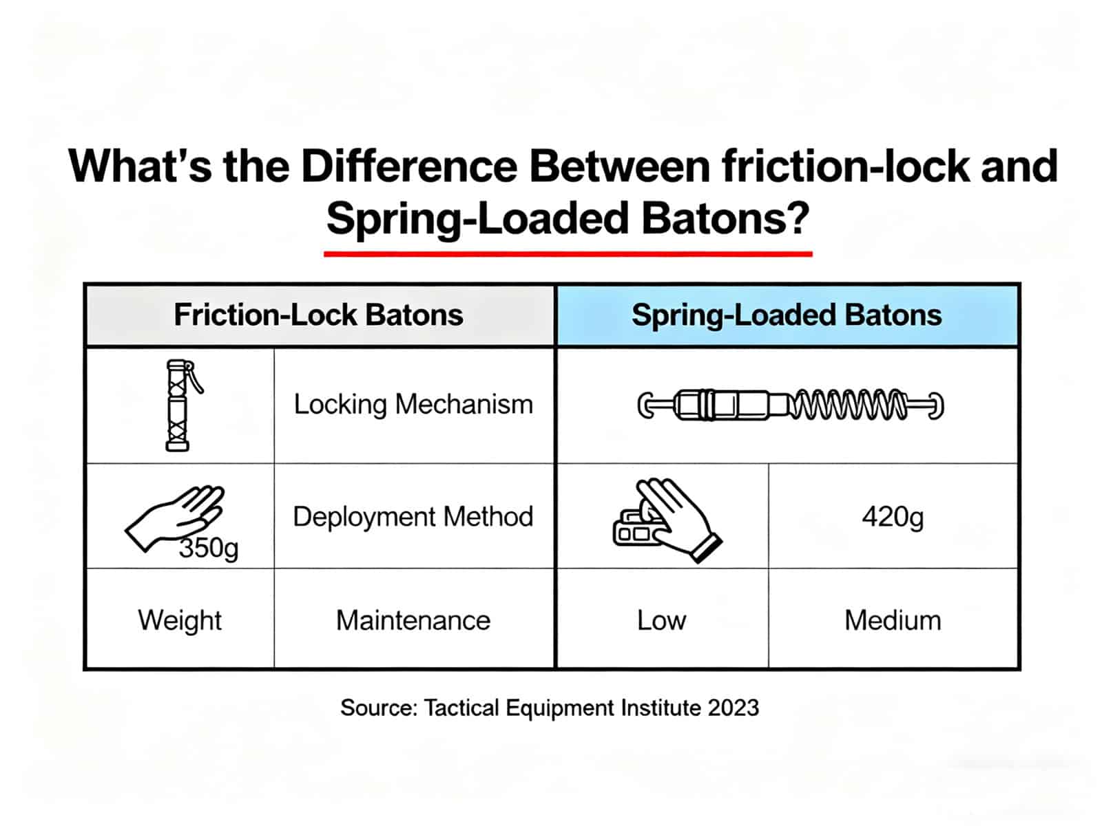 What’s the Difference Between friction-lock and Spring-Loaded Batons (4)