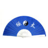 All Blue Fan Aluminum Alloy Metal Fan Bones Tai Chi Fan