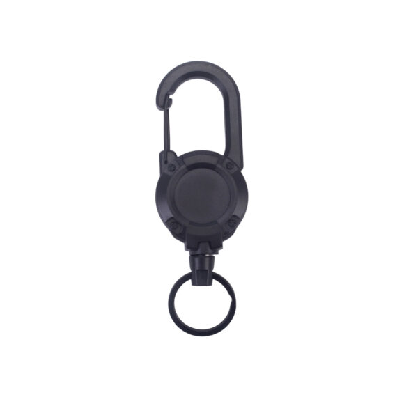 Black Backpack Steel Rope Retractable Keychain Outdoor Fishing Anti-Loss Hand Strap