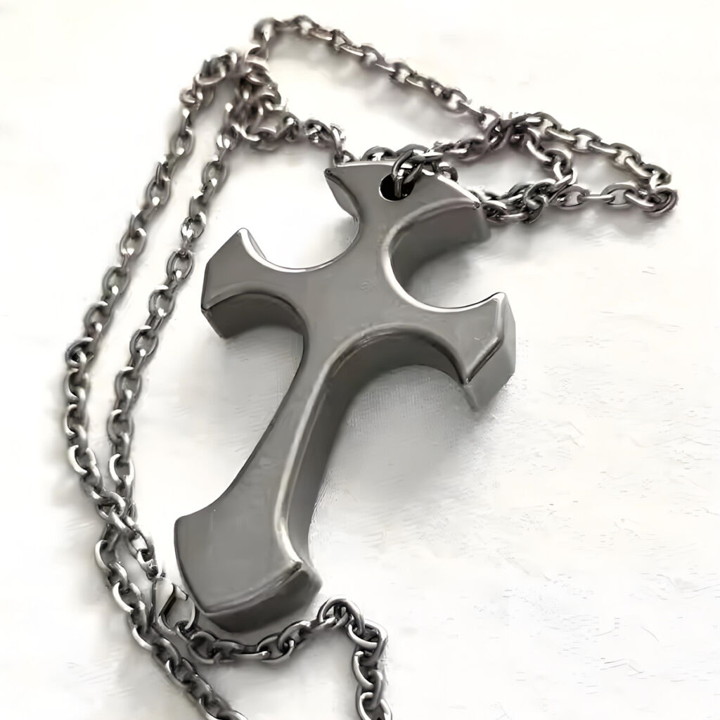 Covert Self-Defense Cross Knuckle Pendant - Necklace & Keychain Tool