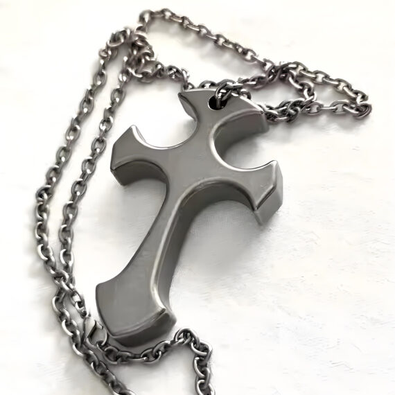 Covert Self-Defense Cross Knuckle Pendant - Necklace & Keychain Tool