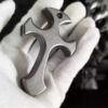 Covert Self-Defense Cross Knuckle Pendant - Necklace & Keychain Tool on Hand