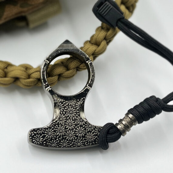 Flower-Shaped Keychain Portable Self-Defense & Window-Breaking Knuckle Device 1