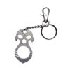 Silver Skull Multi-Tool Keychain with Bottle Opener Can Opener & Emergency Window Breaker