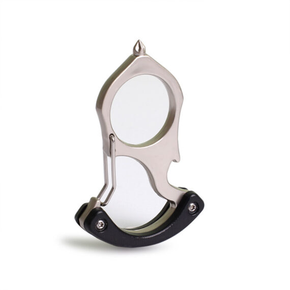 Black Single-Finger Zinc Alloy Hand Brace Keychain Multitools