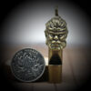 Brass Sun Wukong Monkey King Survival Whistle Car Keychain Accessory Size