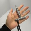 Grey Outdoor Solid Multi-Function Portable Detachable T-Style Tactical Pen (2)