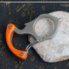 Orange Single-Finger Zinc Alloy Hand Brace Keychain Multitools