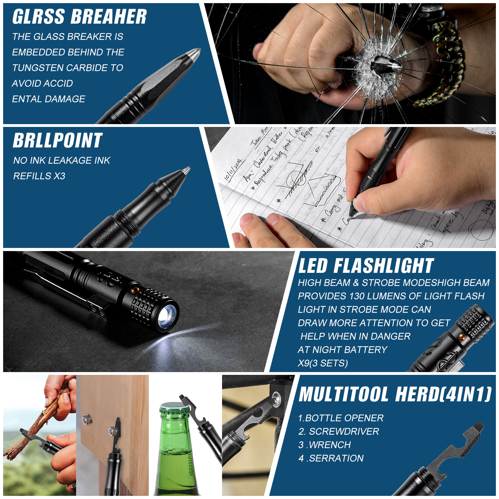 Outdoor Gear Tactical Pen Gift Set Details