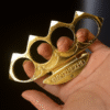 gold RENZHEZHI brass knuckles