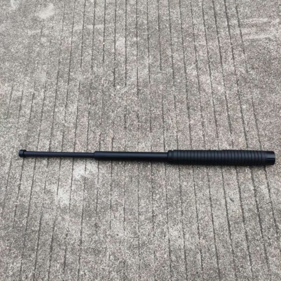 Rubber Triple-Section Expandable Baton for Self-Defense Expanded