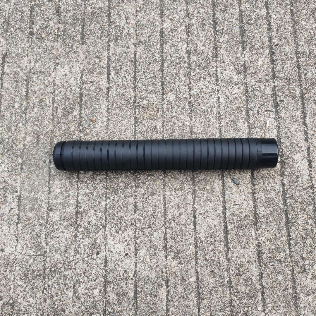 Rubber Triple-Section Expandable Baton for Self-Defense