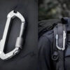 Stainless Steel Multi-Function Circular Outdoor Carabiner Keychain Clip