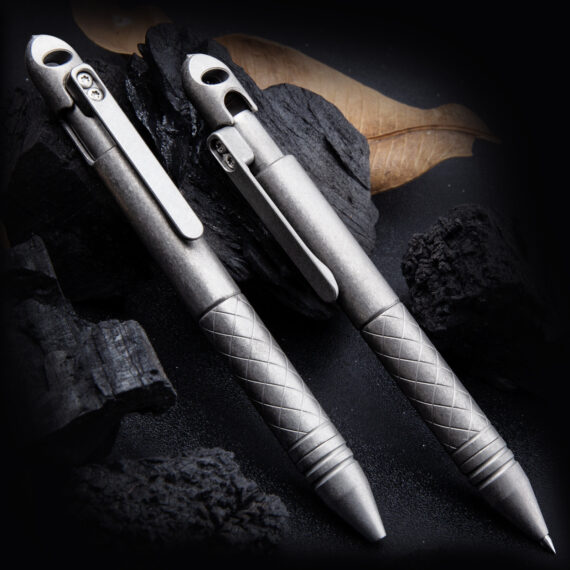 Titanium Alloy Bidirectional Bolt-Action Tactical Pen (2)
