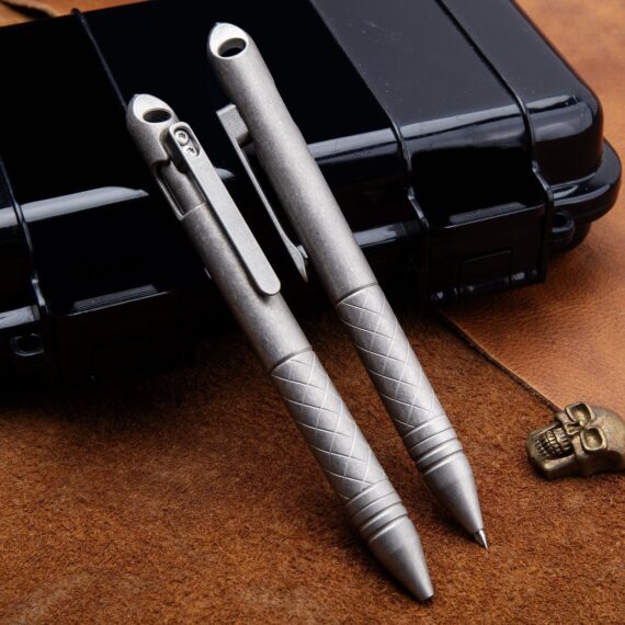 Titanium Alloy Bidirectional Bolt-Action Tactical Pen (3)