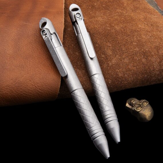 Titanium Alloy Bidirectional Bolt-Action Tactical Pen (5)