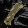 Camouflage-Patterned Stainless Steel Overlaid Plastic-Handled Folding Knife (2)