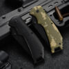 Camouflage-Patterned Stainless Steel Overlaid Plastic-Handled Folding Knife (3)