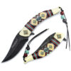 High-Hardness Folding Leaf-Textured Knife for EDC Outdoor Use