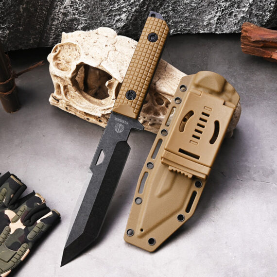 High-Hardness Outdoor Fixed Blade Tactical Survival Knife (9)