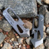 Titanium Alloy Multi-functional EDC Outdoor Survival Keychain Tool with Knife and Bottle Opener