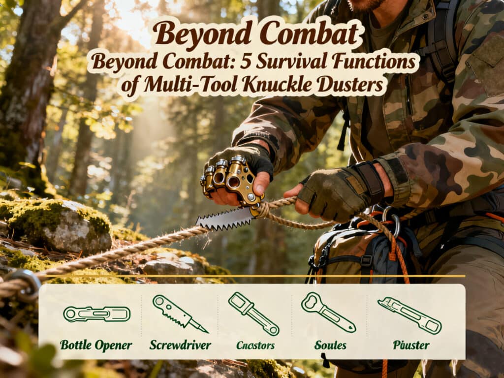Beyond Combat 5 Survival Functions of Multi-Tool Knuckle Dusters