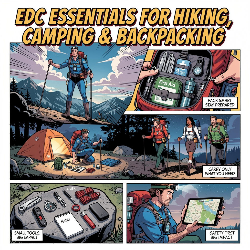 EDC Essentials for Hiking, Camping & Backpacking
