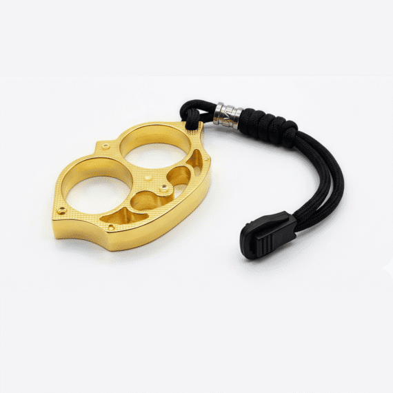 Tactical Knuckle Keychain Window Breaker Gold