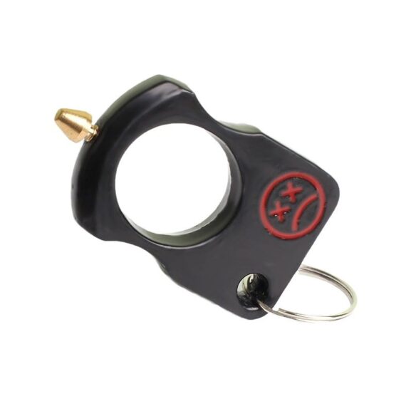 Crying Face Single Brass Knuckle Multifunction Women Self Defense EDC Keychain (3)