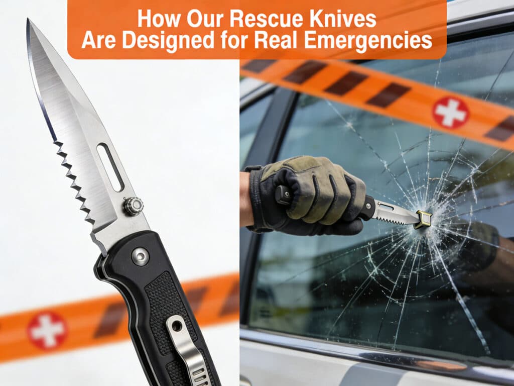 How Our Rescue Knives Are Designed for Real Emergencies