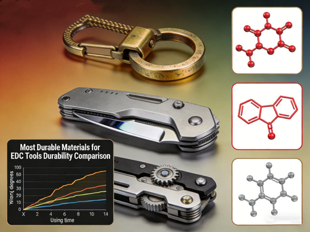 Most Durable Materials for EDC Tools (Brass, Titanium, Steel)