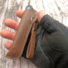 Outdoor Portable Folding Self-Defense Pocket Knife with Leather Sheath 11