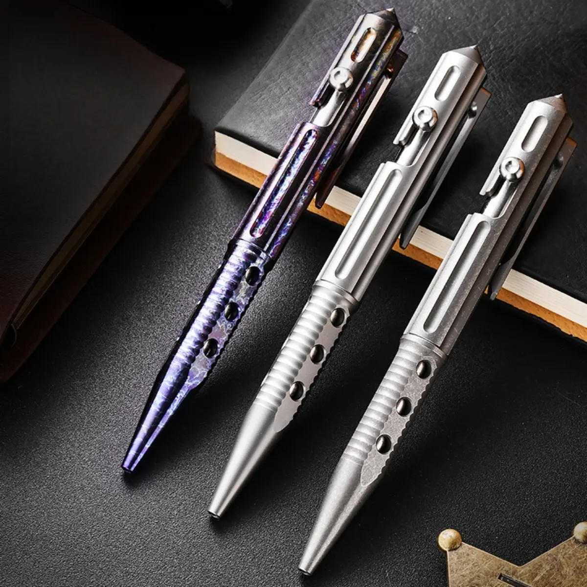 Pioneer Titanium Alloy Tactical Pen with Tungsten Steel Glass Breaker - Image 2