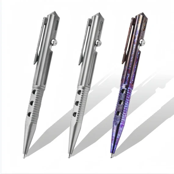 Pioneer Titanium Alloy Tactical Pen with Tungsten Steel Glass Breaker