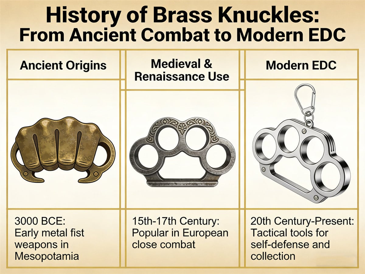 History of Brass Knuckles From Ancient Combat to Modern EDC
