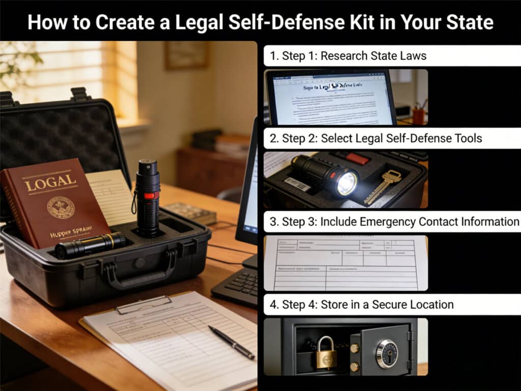 How to Create a Legal Self-Defense Kit in Your State