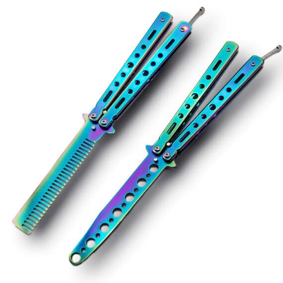 Stainless Steel Practice Trainer Tactical Knife for Beginners (7)