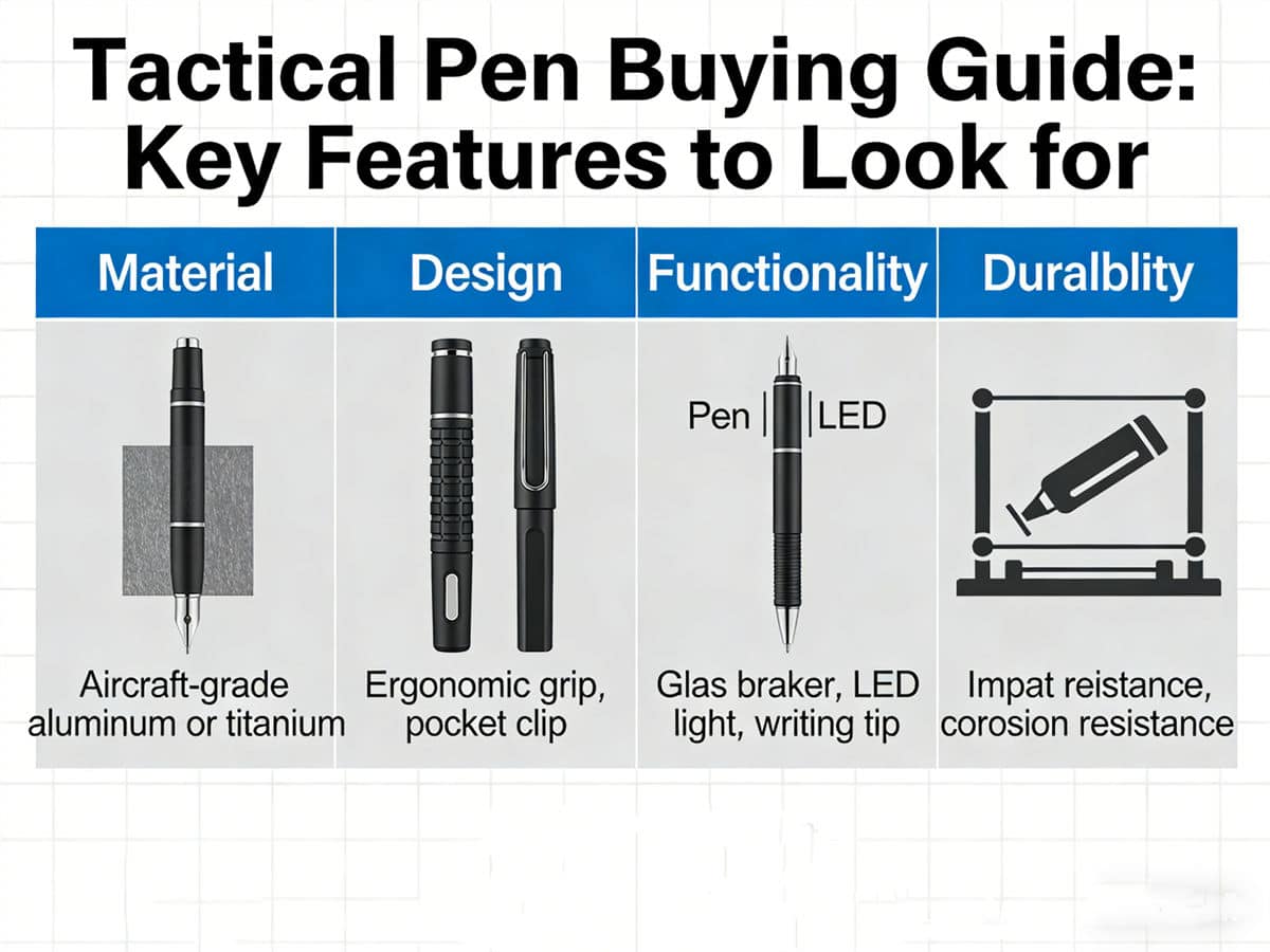 Tactical Pen Buying Guide Key Features to Look for