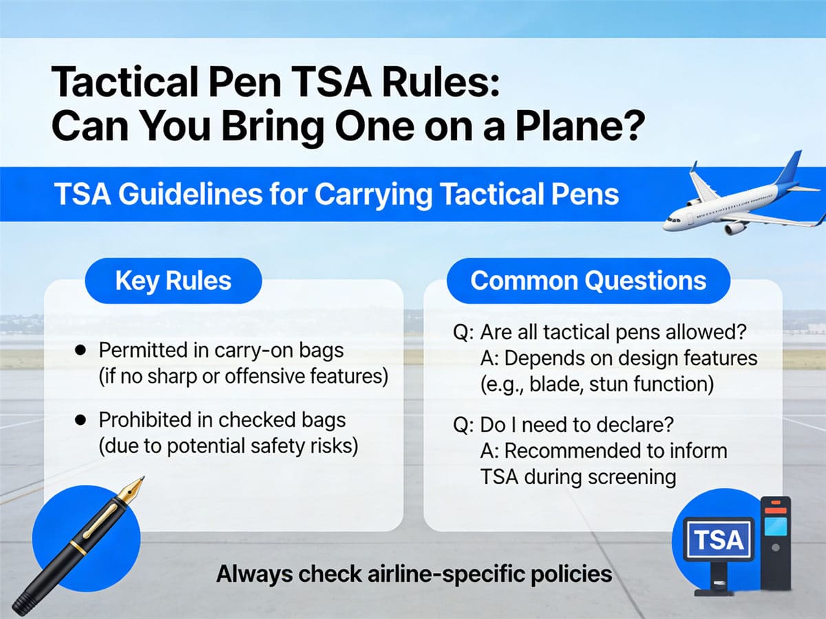 Tactical Pen TSA Rules Can You Bring One on a Plane (2)