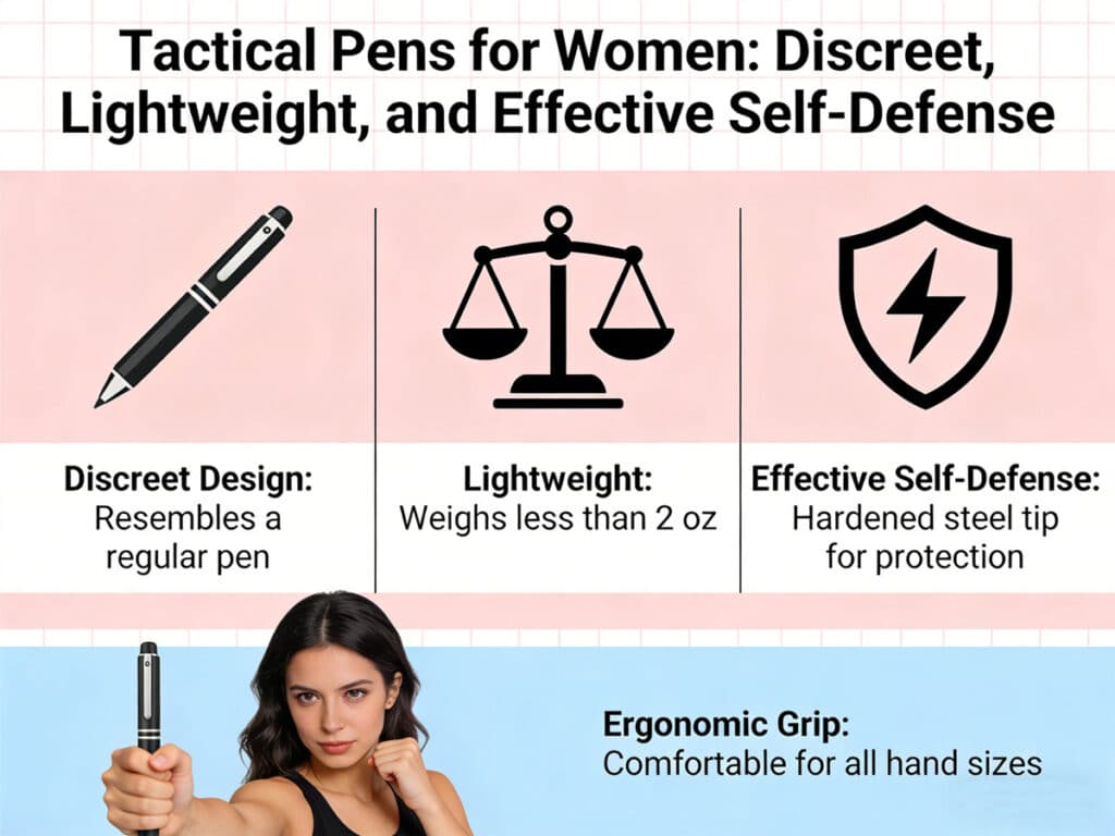 Tactical Pens for Women Discreet, Lightweight, and Effective Self-Defense