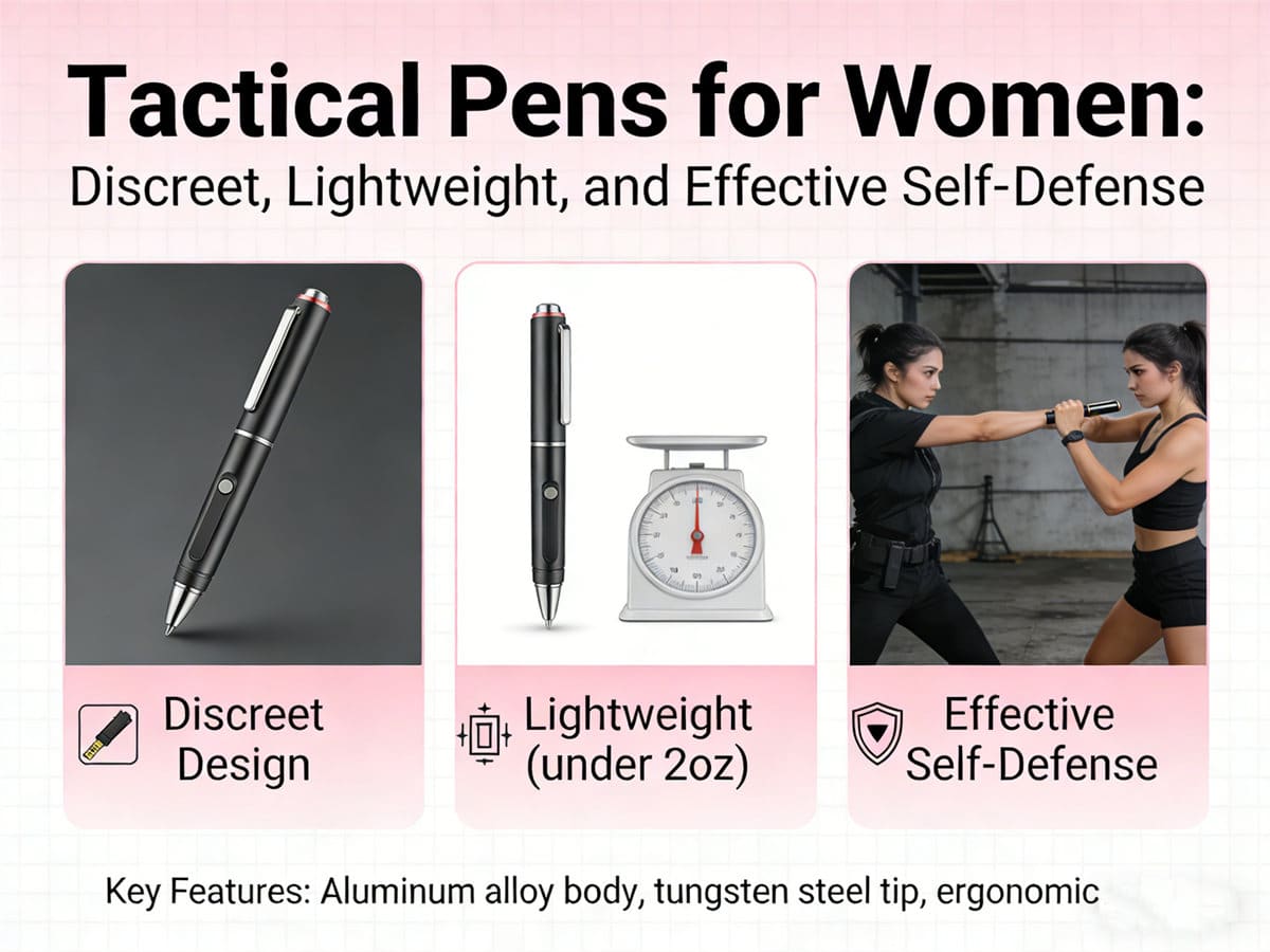 Tactical Pens for Women Discreet, Lightweight, and Effective Self-Defense (2)