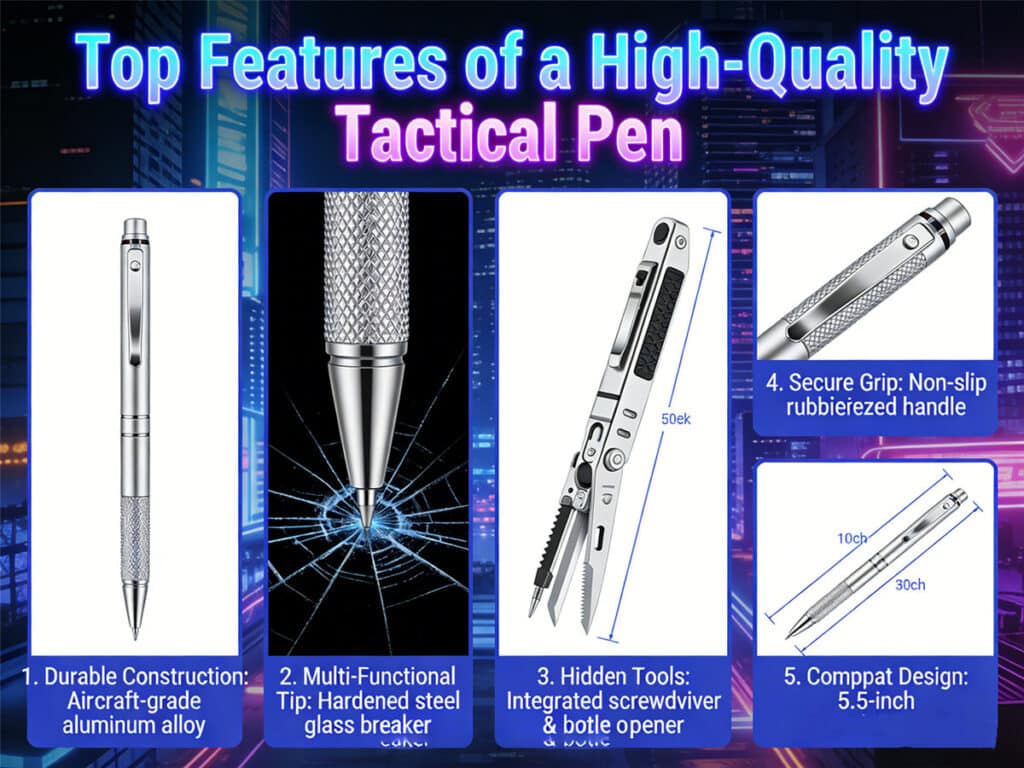 Top Features of a High-Quality Tactical Pen
