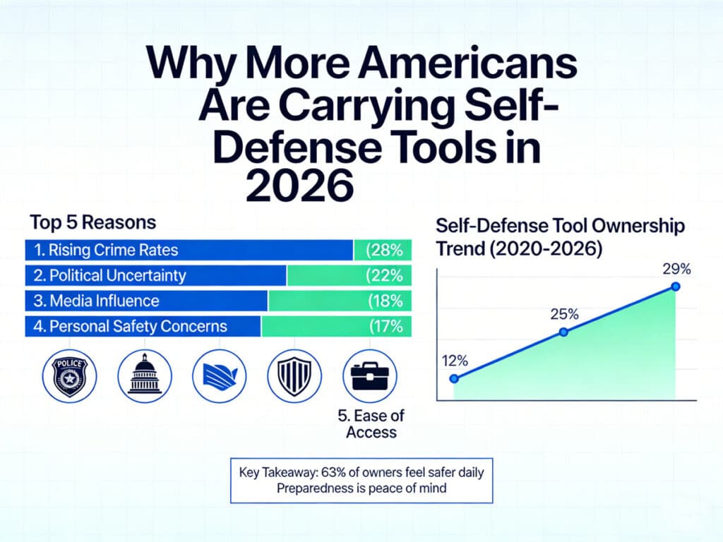 Why More Americans Are Carrying Self-Defense Tools in 2026